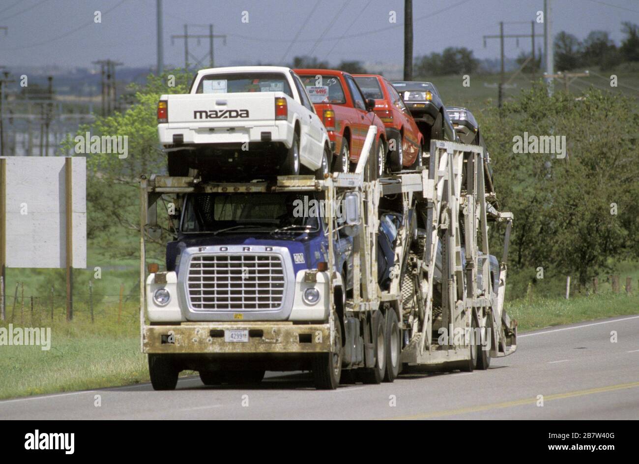 Texas : transport en voiture. ©Bob Daemmrich Banque D'Images