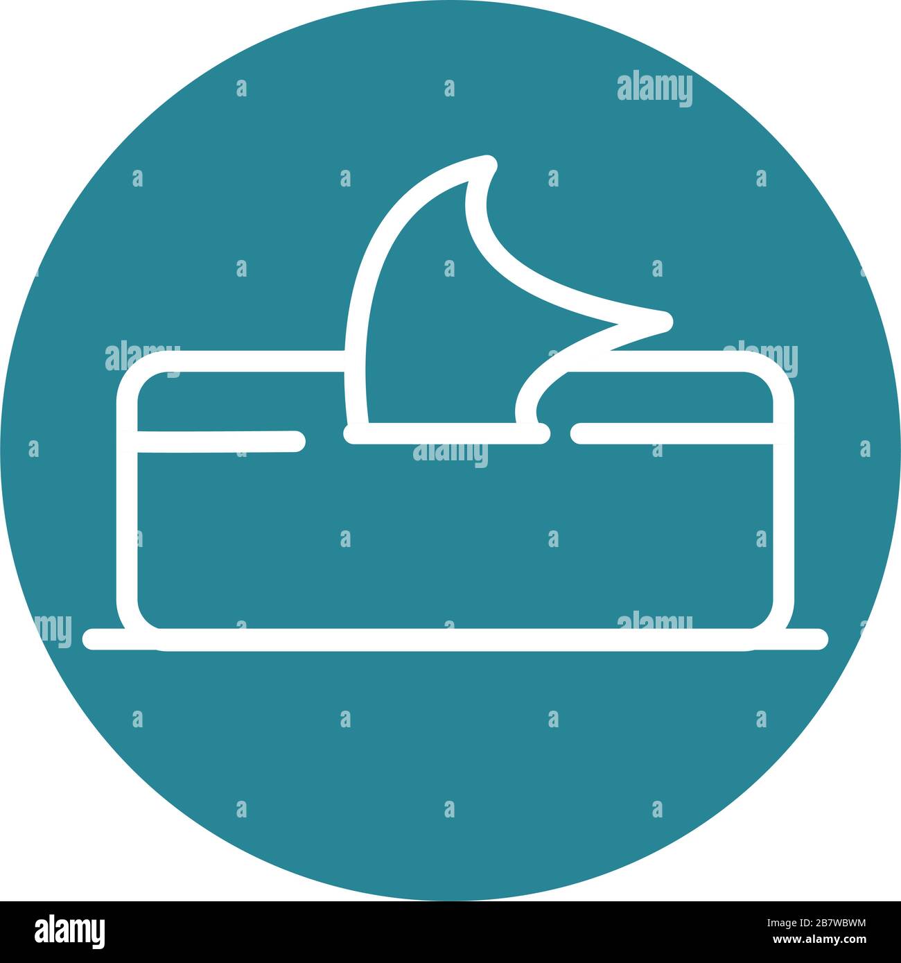 virus covid 19 pandémique distributeur de tissus vecteur illustration bloc de style de ligne icône Illustration de Vecteur