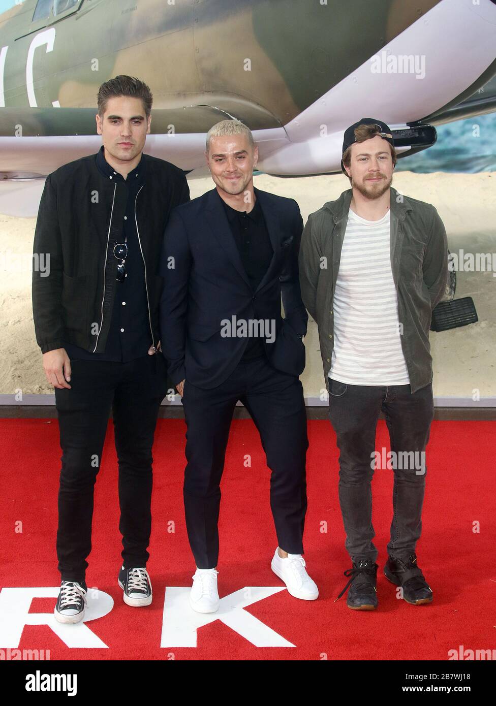 13 juillet 2017 - Londres, Angleterre, Royaume-Uni - première mondiale de Dunkerque, Leicester Square Garden - Red Carpet Arrives - spectacles de photos : Charlie Simpson, Matt Willis A Banque D'Images