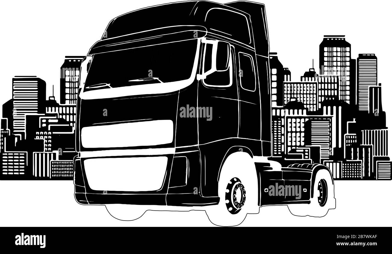 Types de remorques de camions illustration vectorielle art de conception Illustration de Vecteur
