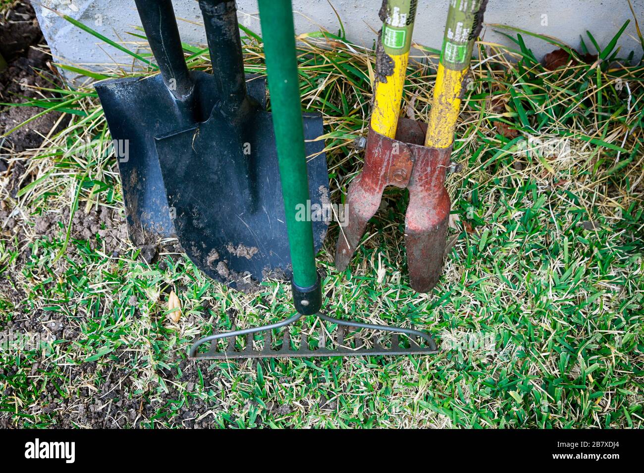 Outils de jardinage Banque D'Images