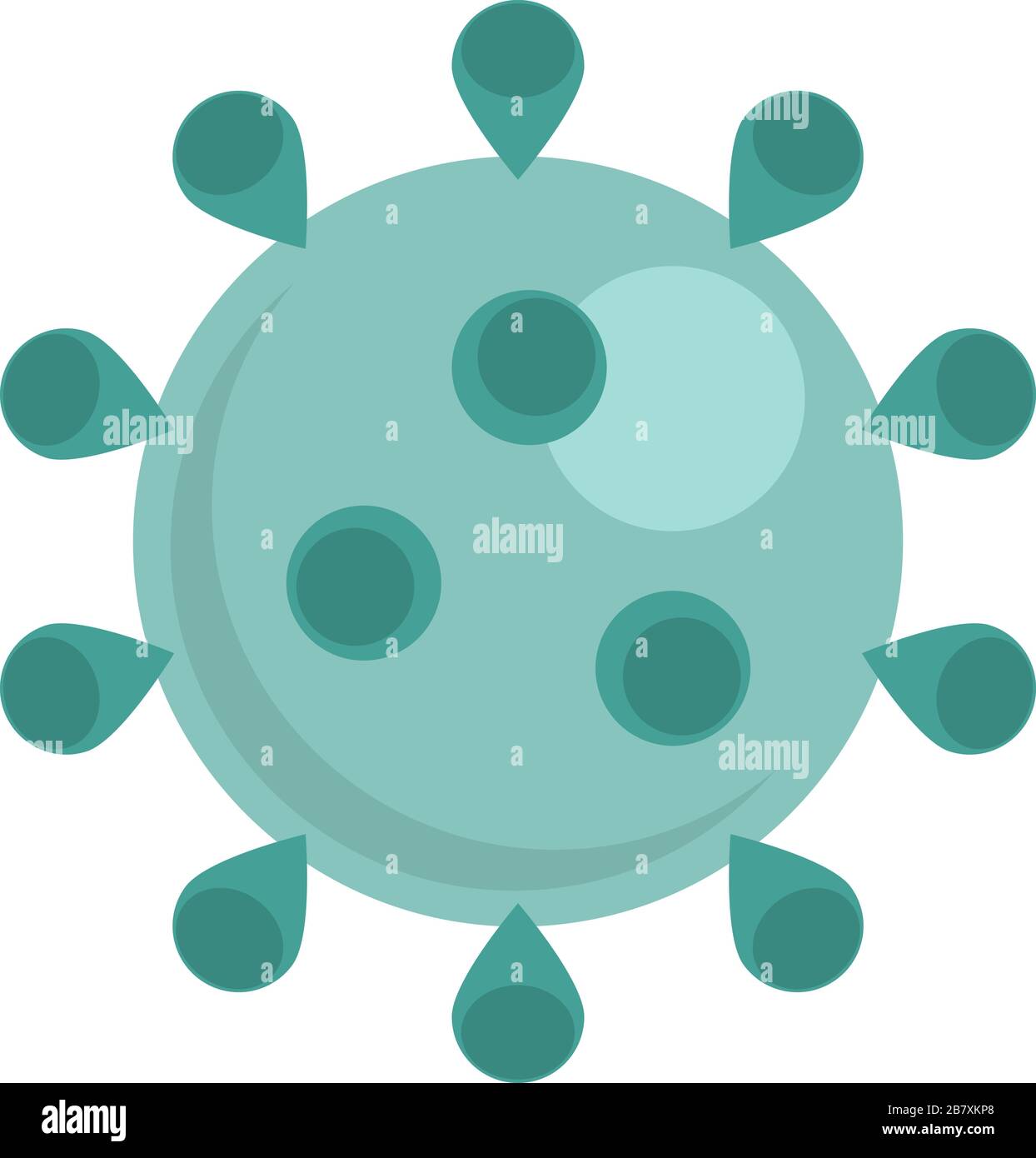 Symbole du virus Coronavirus COVID-19. Nouvelle éclosion de coronavirus. Alerte mondiale en cas de pandémie. Éclosion de Covid-19. Illustration vectorielle isolée. Illustration de Vecteur