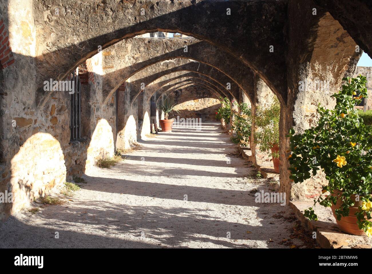 Mission espagnole San José y San Miguel de Aguayo Banque D'Images