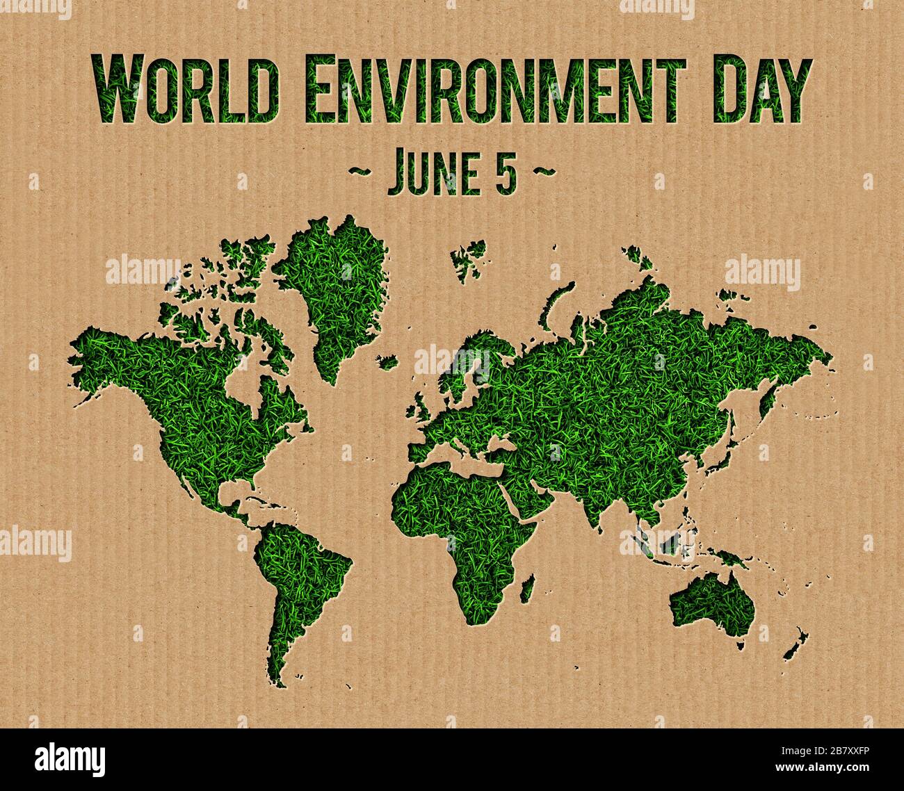 La Journée mondiale de l'environnement, le 5 juin. Banque D'Images