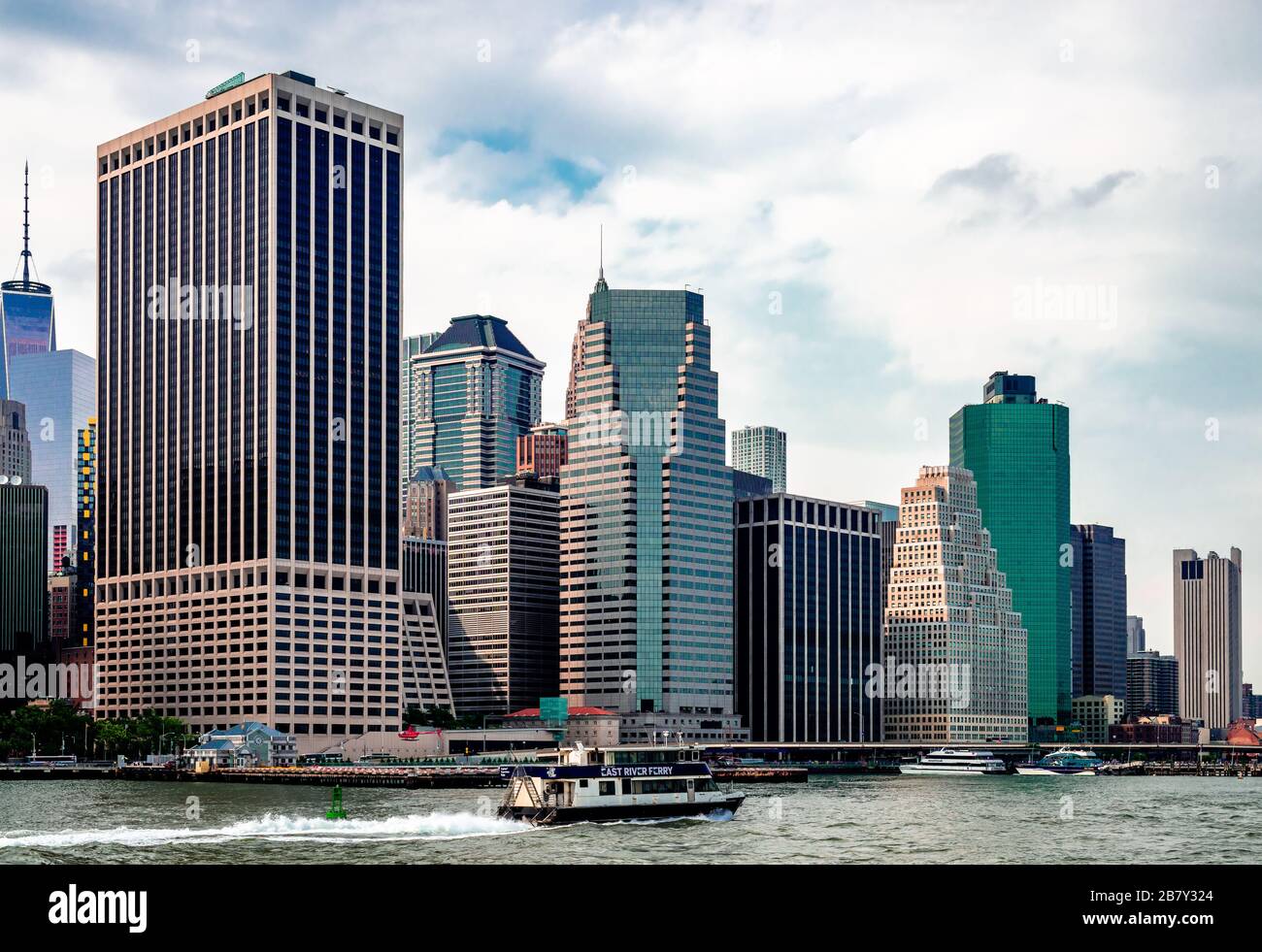 New York, New York / Etats-Unis - 14 juillet 2014 : le gratte-ciel de Manhattan. Banque D'Images