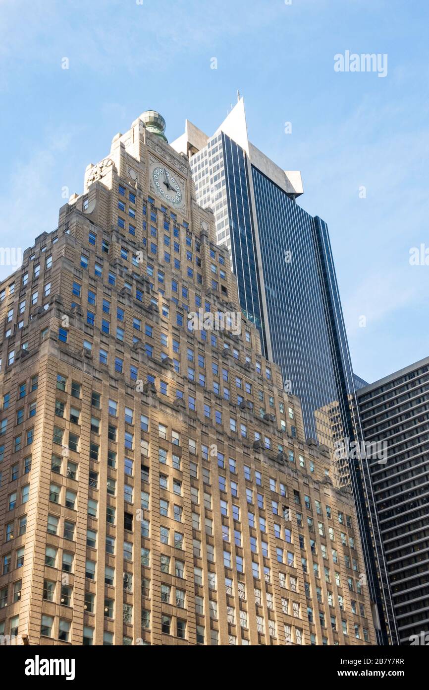 En regardant le Paramount Building, 1501 Broadway, New York City, États-Unis Banque D'Images