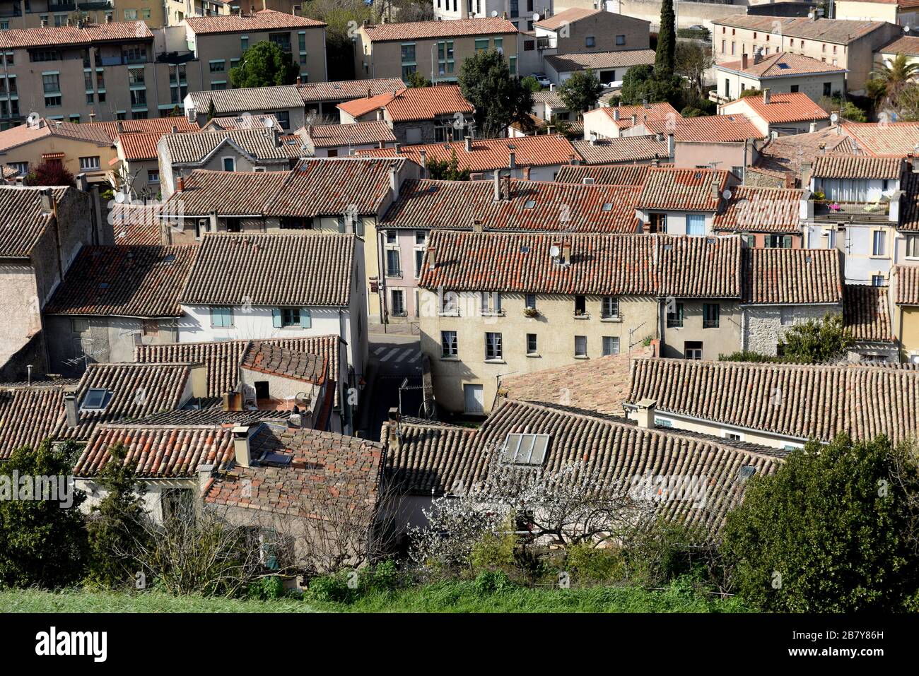 Carcassonne dans le département d'Aude, dans la région d'Occitanie, France Banque D'Images