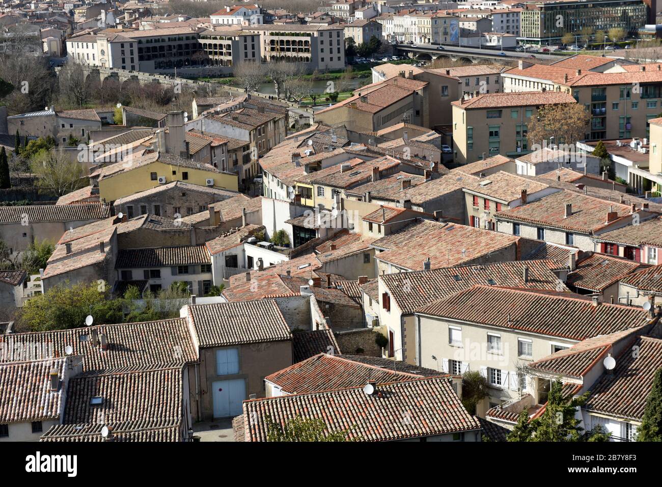 Carcassonne dans le département d'Aude, dans la région d'Occitanie, France Banque D'Images