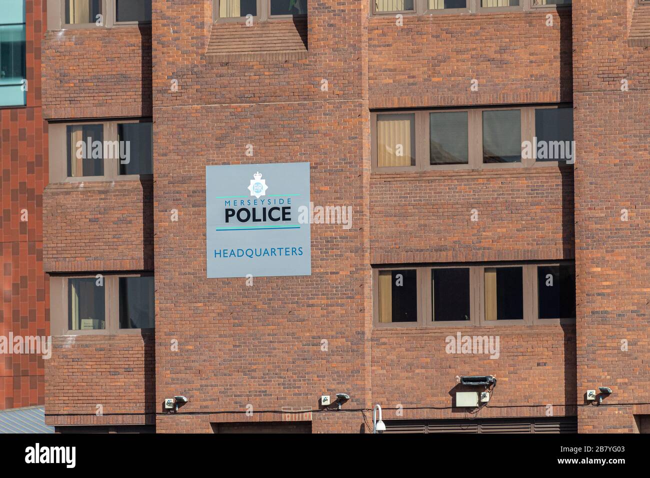 Bâtiment du quartier général de la police de Merseyside, Canning place, Liverpool Banque D'Images