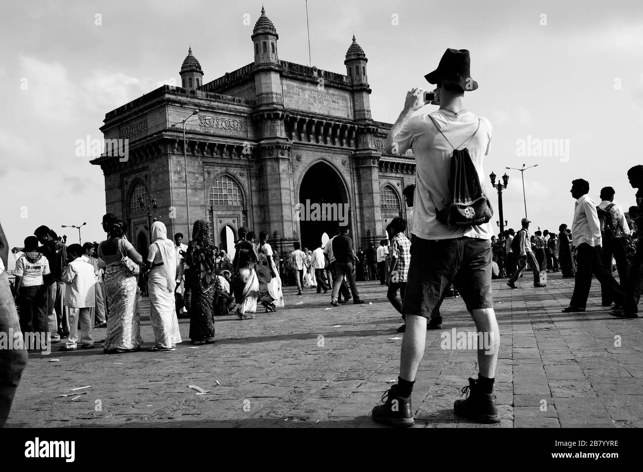 Tourisme, porte d'entrée de l'Inde, Apollo Bunder, Colaba, Bombay, Maharashtra, Inde, Asie Banque D'Images Tourisme, porte d'entrée de l'Inde, Apollo Bunder, Colaba, Bombay, Maharashtra, Inde, Asie Banque D'Images