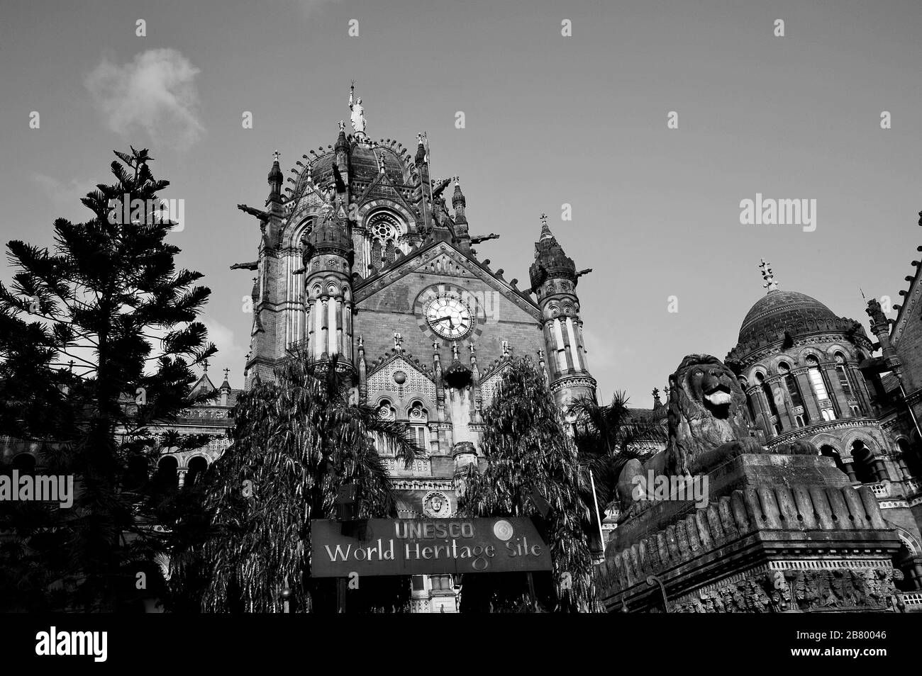 Victoria Terminus, VT, Chhatrapati Shivaji Maharaj Terminus, CST, site du patrimoine mondial de l'UNESCO, Bori Bunder, Bombay, Mumbai, Maharashtra, Inde, Asie Banque D'Images
