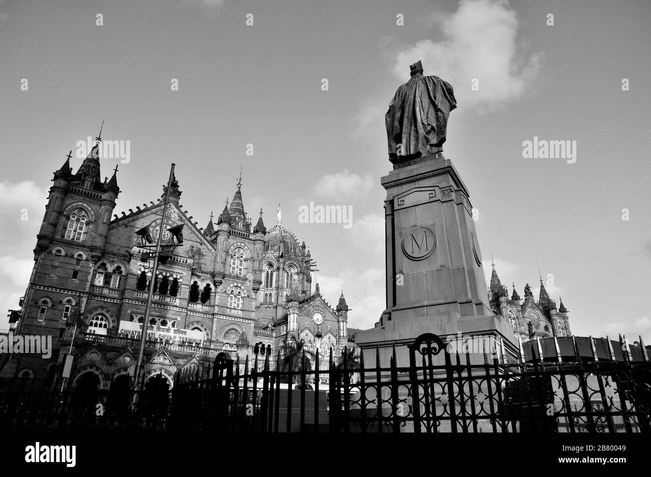 Victoria Terminus, VT, Chhatrapati Shivaji Maharaj Terminus, CST, site du patrimoine mondial de l'UNESCO, Bori Bunder, Bombay, Mumbai, Maharashtra, Inde, Asie Banque D'Images