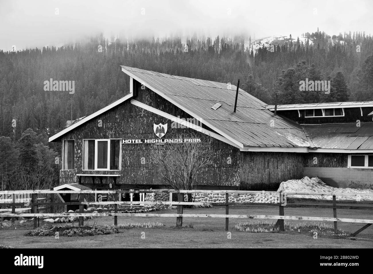 Hotel Highlands Park, Gulmarg, Baramulla, Cachemire, Jammu-et-Cachemire, Inde, Asie Banque D'Images