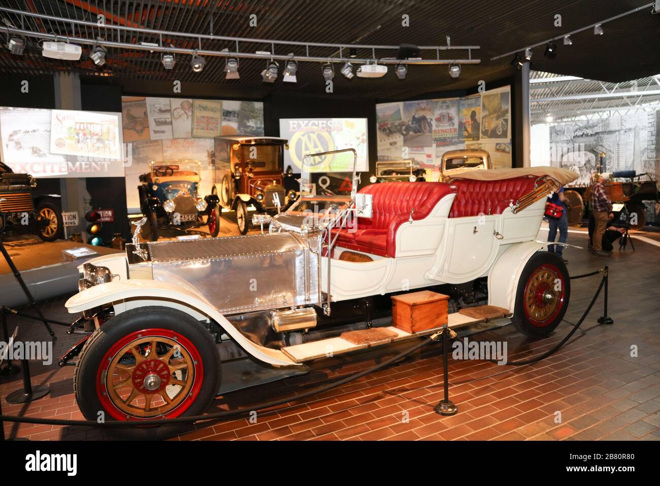 Rolls Royce blanche Banque D'Images