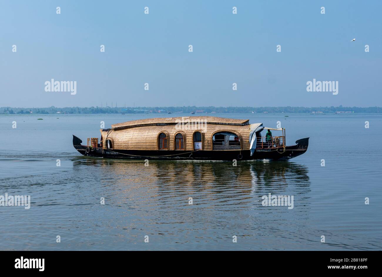 Alapphuzza, Kerala, Inde - 25 décembre 2019 - UNE belle Péniche Banque D'Images