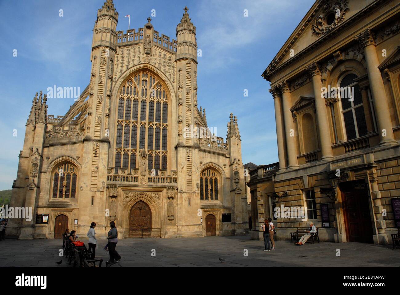 Abbaye Saint-Pierre, Bath, Somerset, Suroeste de Inglaterra. Banque D'Images