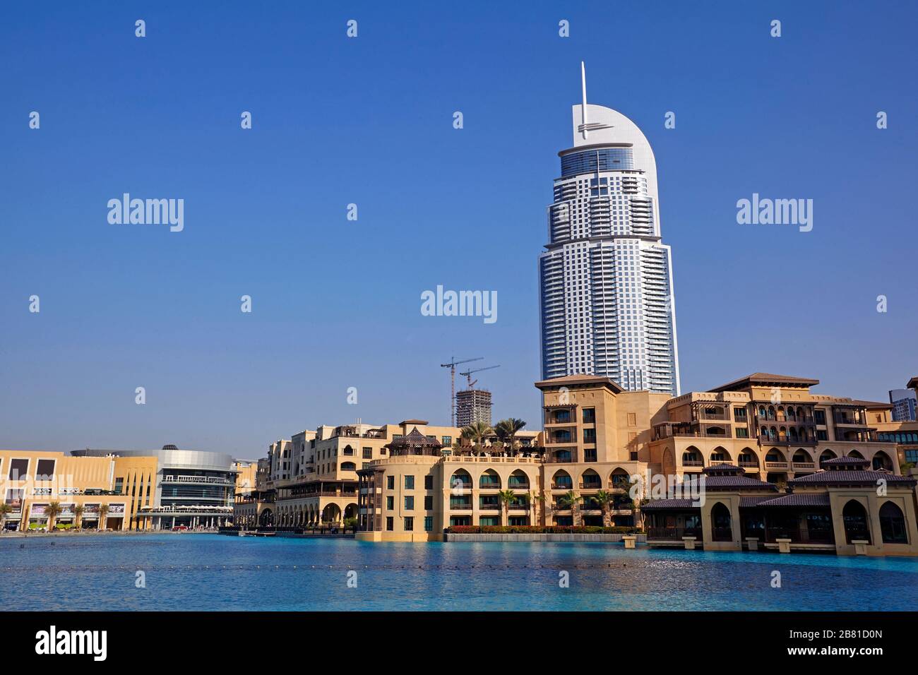 Hôtel de luxe "The Address Downtown" à Burj Khalifa à Dubaï, Emirats Arabes Unis Banque D'Images