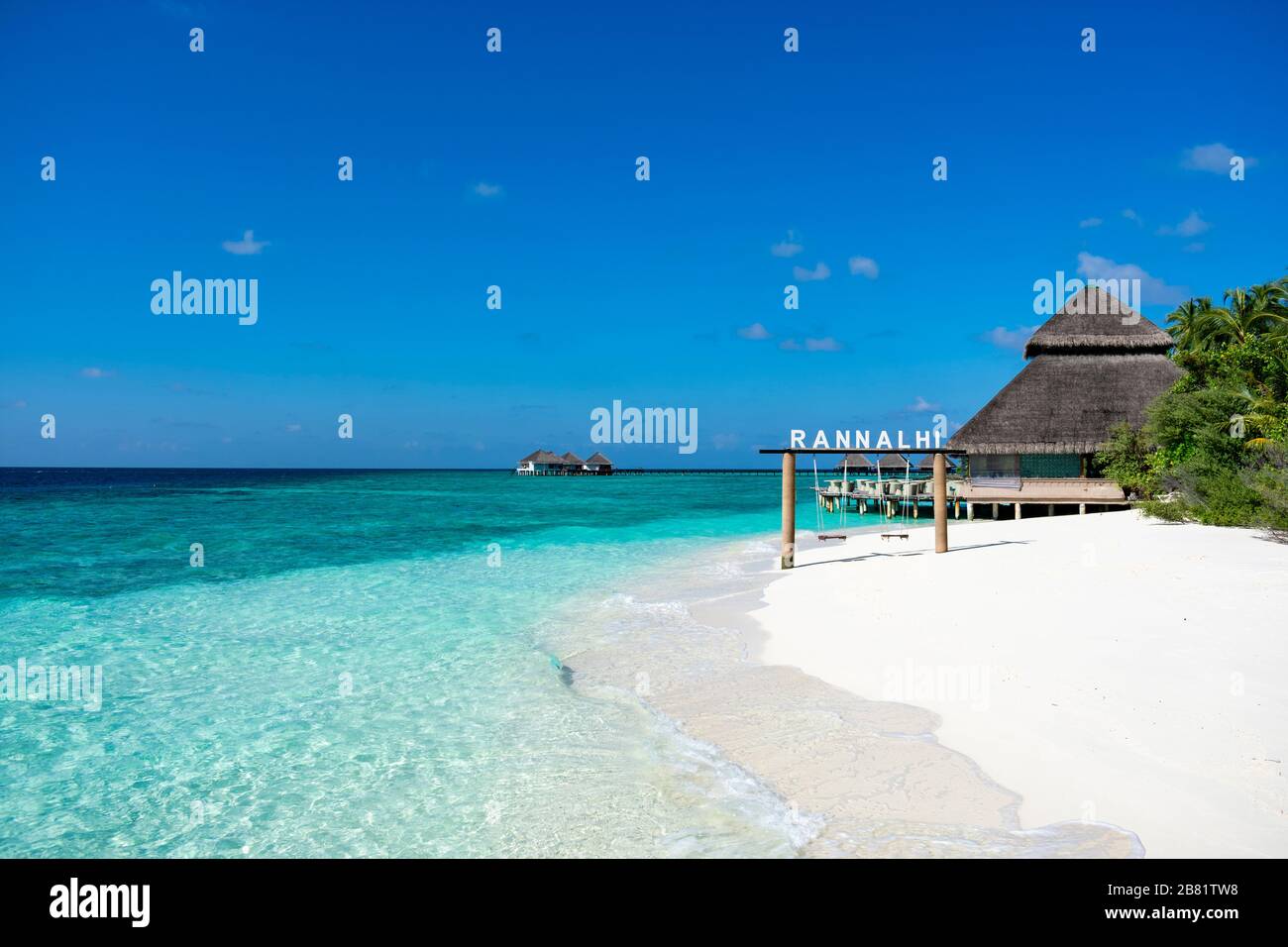 Maldives, Kaafu atoll - 27 décembre 2019 - aperçu des Maldives Banque D'Images