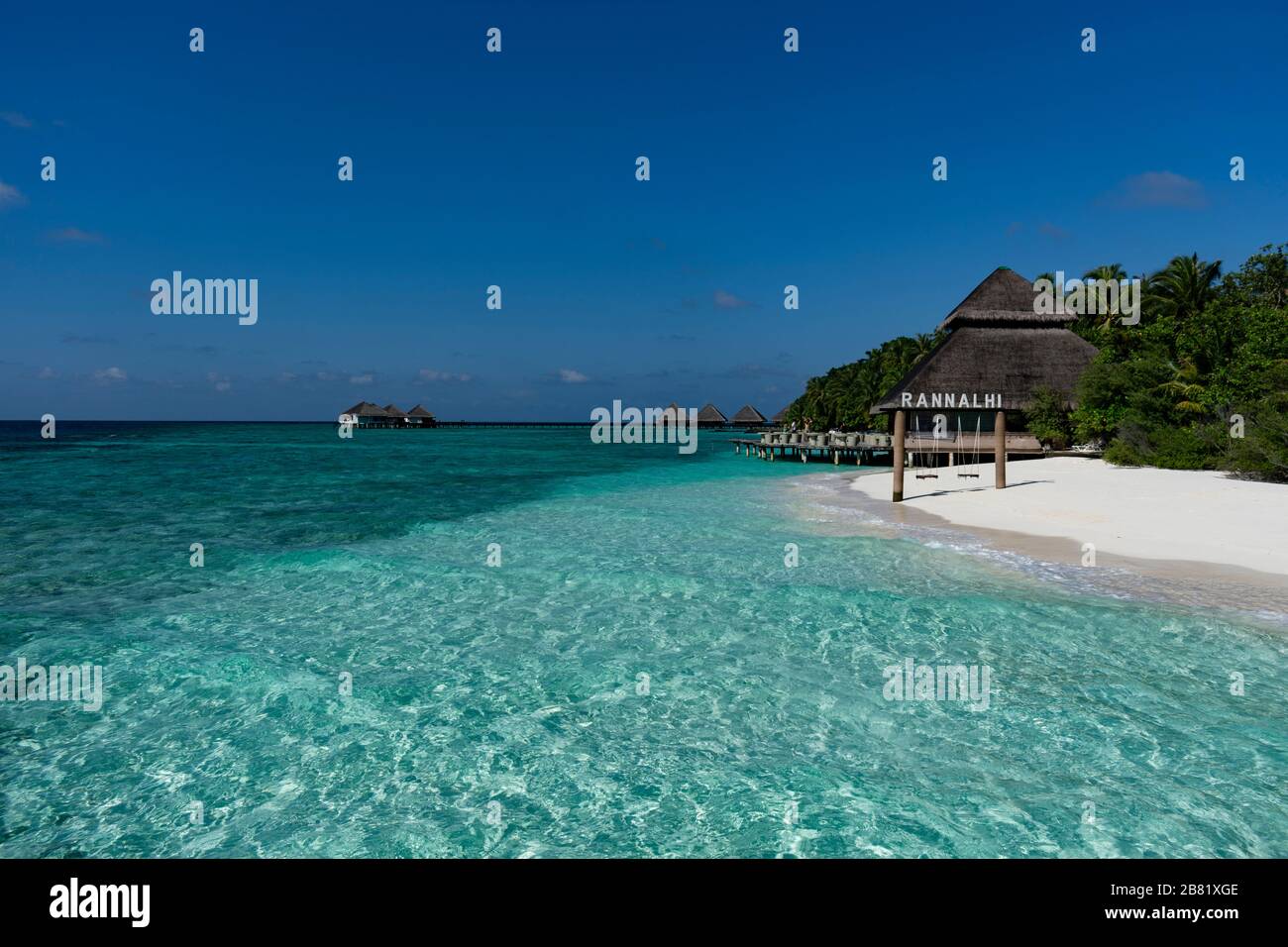 Maldives, Kaafu atoll - 27 décembre 2019 - la mer magique de ​​the Maldives Banque D'Images