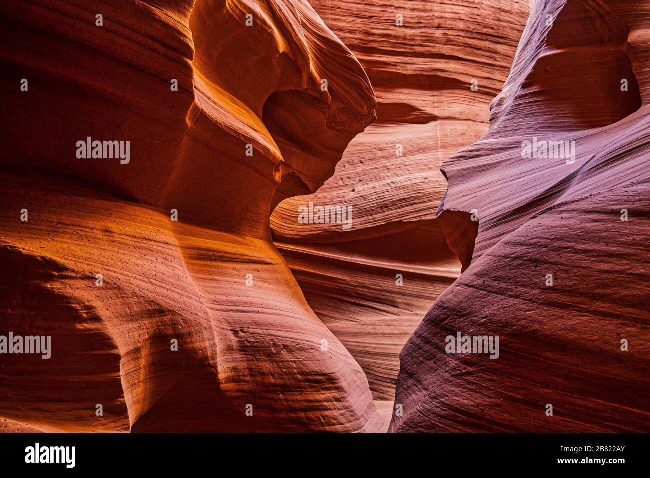 Belle formation de roche rouge en lumière du soleil dans le canyon x Banque D'Images