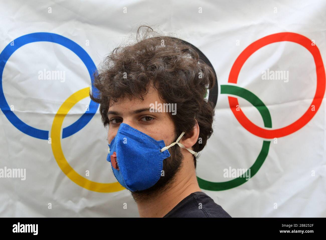 Virus (covid19) menace la réalisation des Jeux olympiques de Tokyo Banque D'Images
