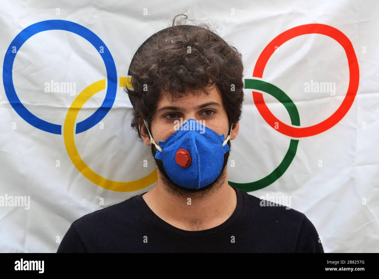Virus (covid19) menace la réalisation des Jeux olympiques de Tokyo Banque D'Images