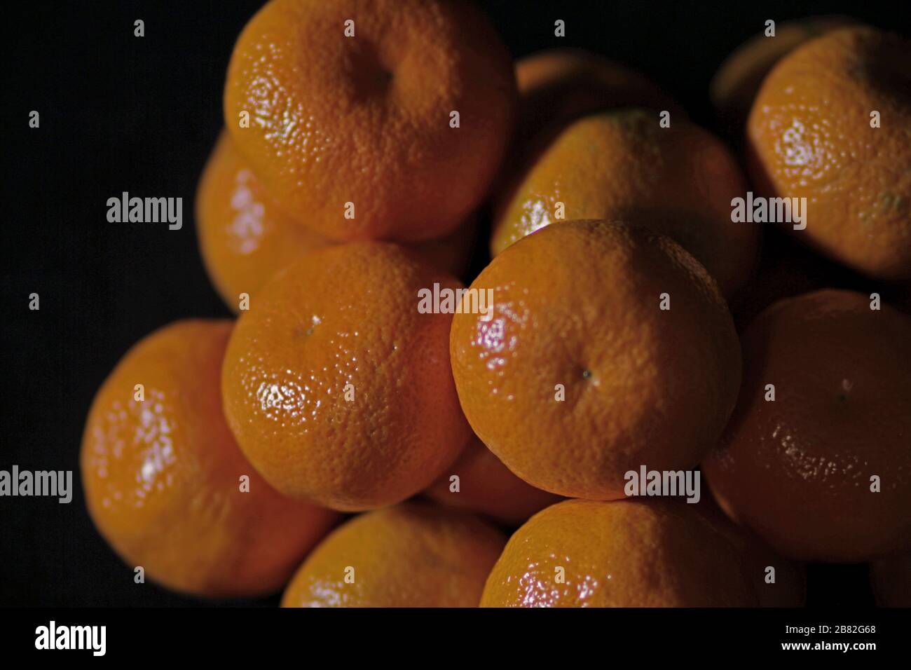 Oranges à contraste élevé Banque D'Images