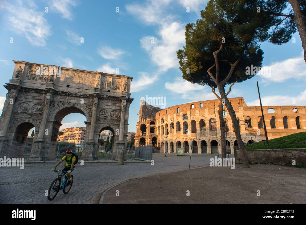 Rome depuis le virus Corona. Colosseo. © Andrea Sabbadini Banque D'Images