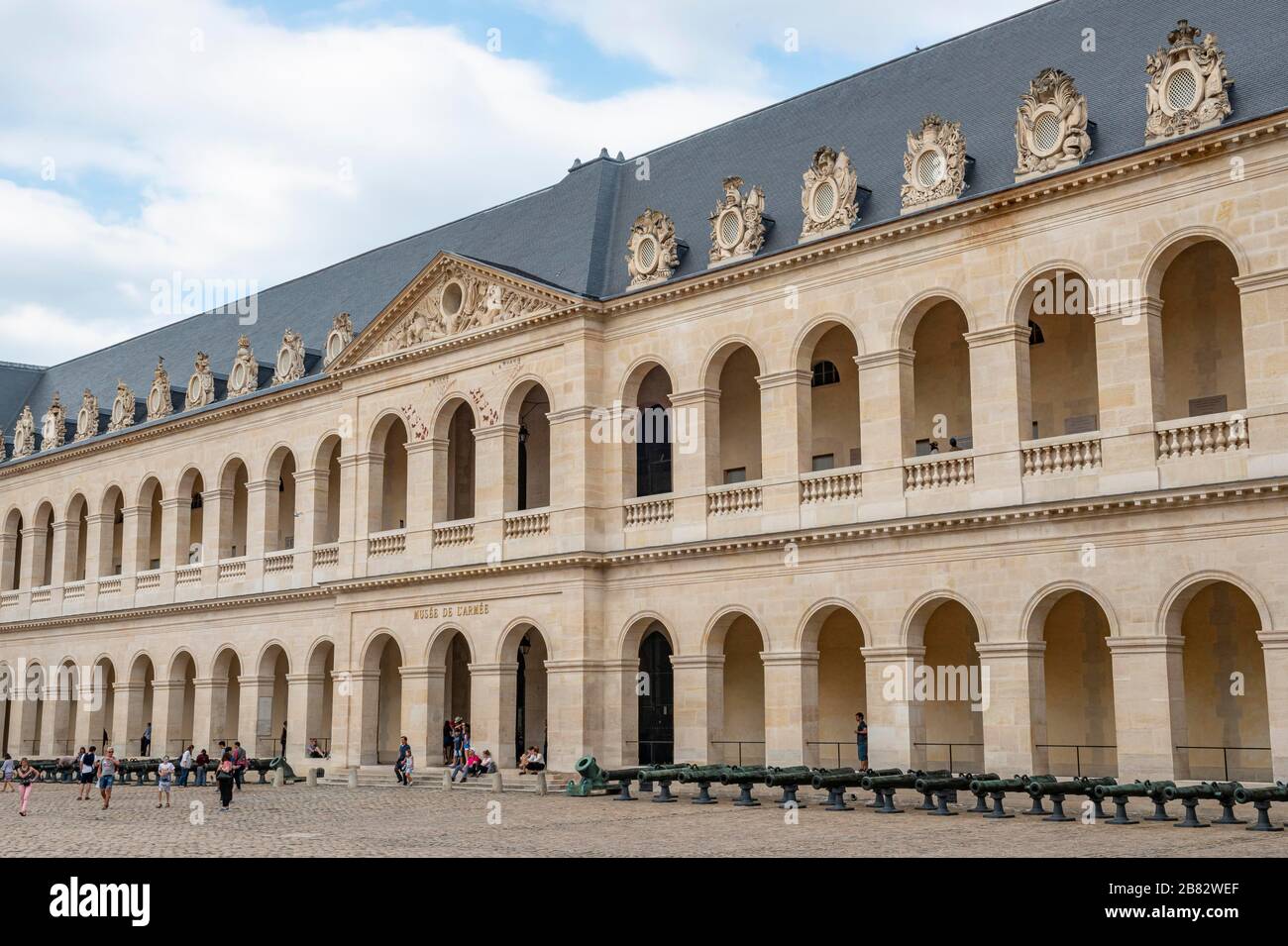 Musée de l'armée, Musée de l'Armée, Cour, Hôtel des Invalides, Paris, Ile-de-France, France Banque D'Images