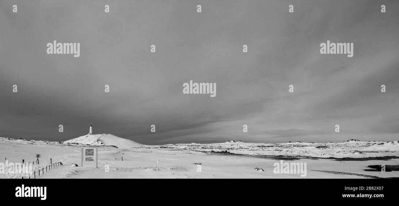 paysage d'hiver avec formation de nuages d'hiver Banque D'Images