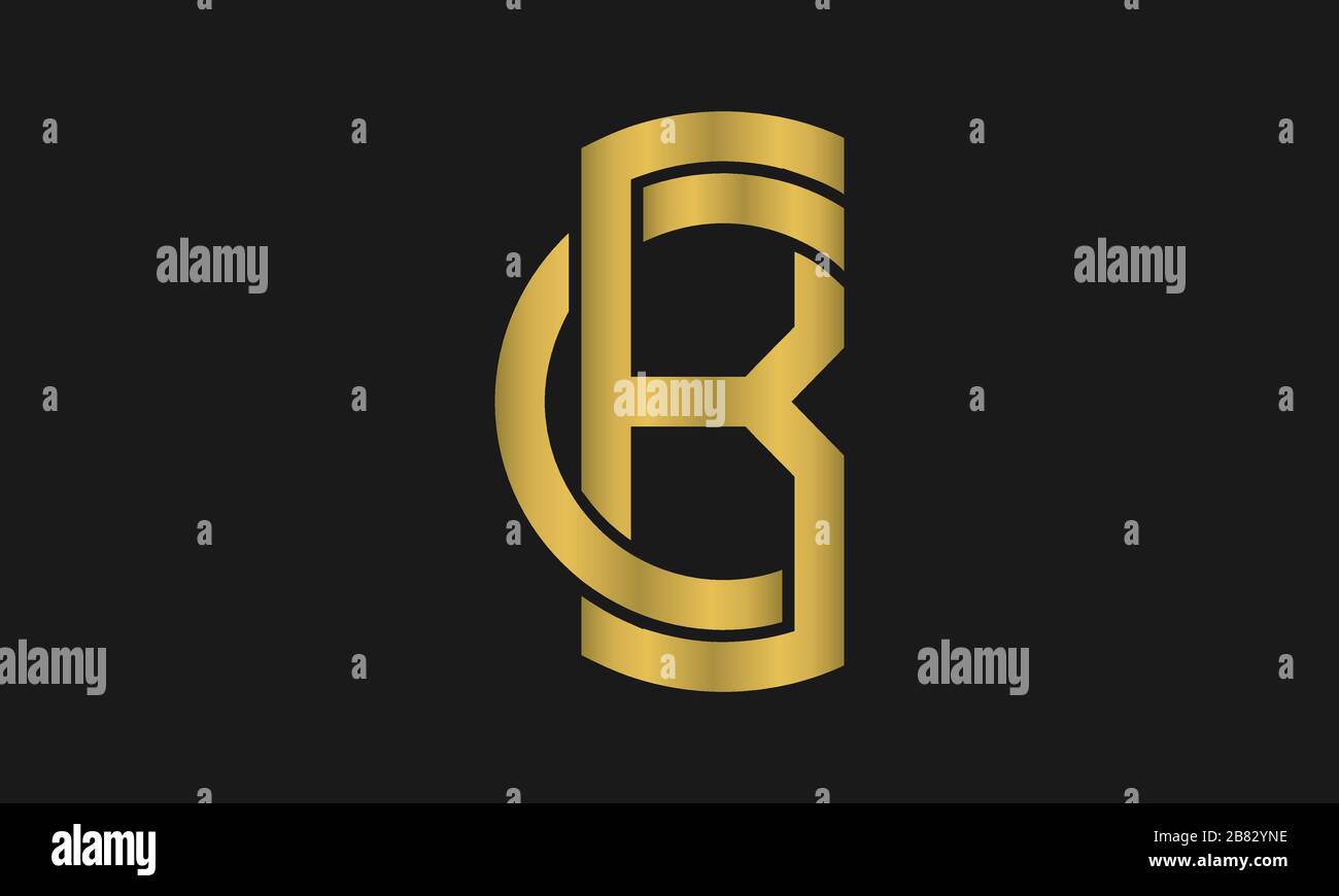 CB, BC Letter logo Design avec la typographie moderne et créative et le logo monogramme. Illustration de Vecteur