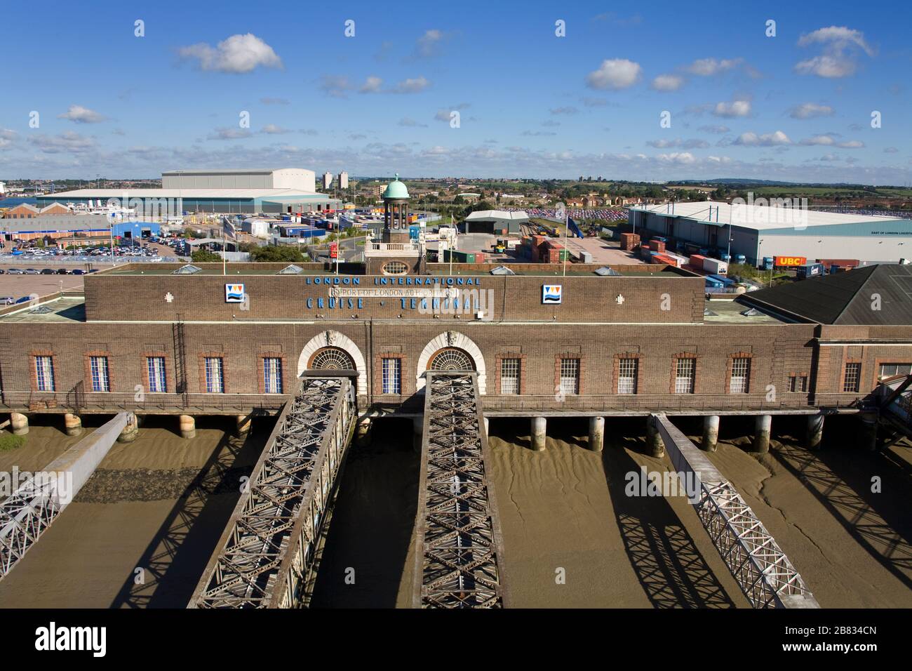 London International Cruise Terminal, port de Tilbury, Essex, Angleterre, Royaume-Uni, Europe Banque D'Images