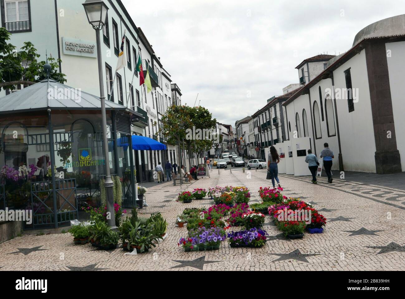 Igreja do Colėgio dos Jesuitas de Ponta Delgada sur le île de São Miguel dans les Açores maintenant le Musée De l'art sacré Banque D'Images