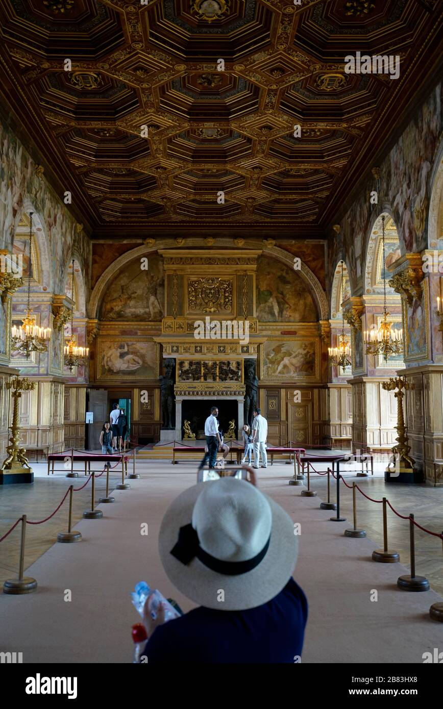 La salle de bal du château de Fontainebleau.Seine-et-Marne.France Photo  Stock - Alamy