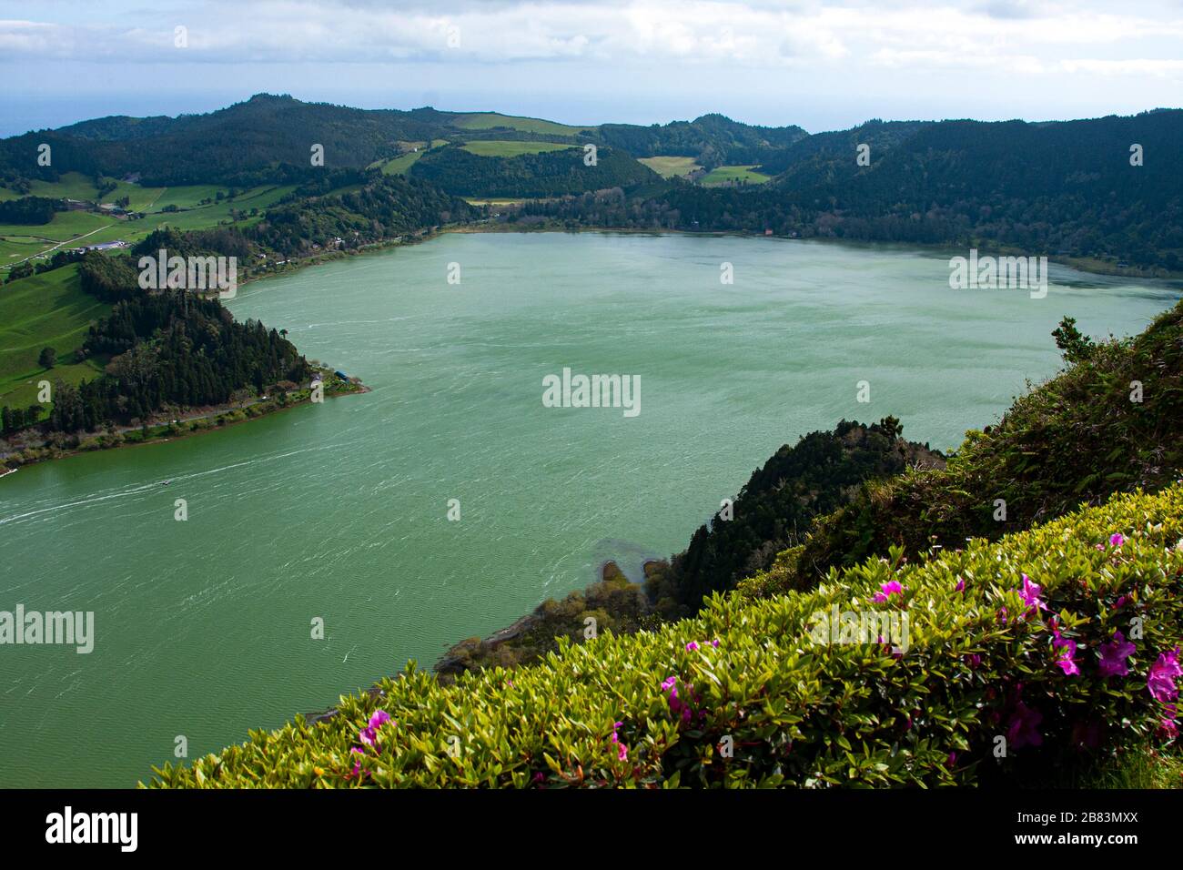 Portugal, Açores, Acores, Sao Miguel, Pico da Ferro, Lagoa das Furnas, Furnas, Banque D'Images