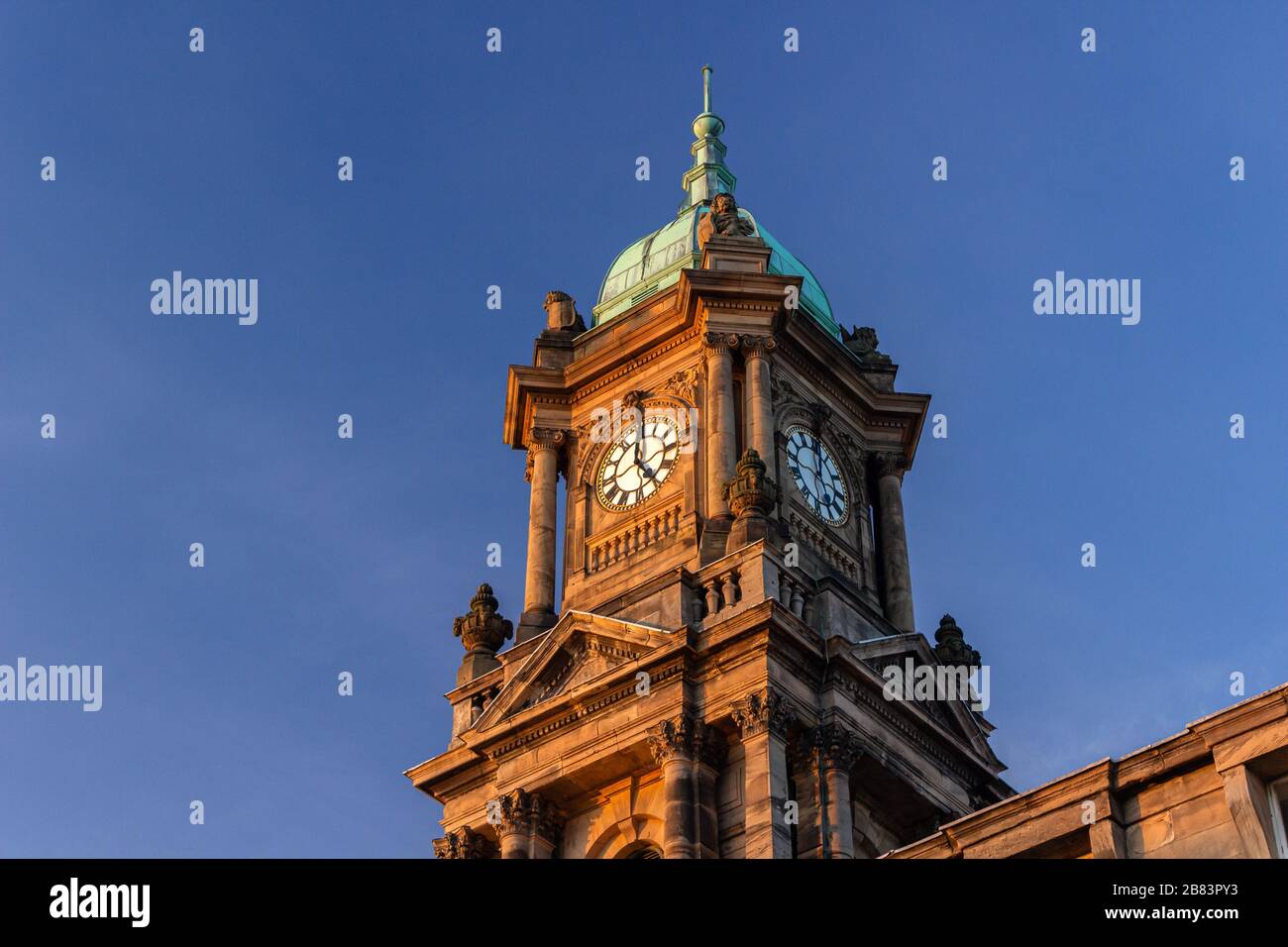 Birkenhead Town Hall Clocktower, Hamilton Square, Birkenhead Banque D'Images