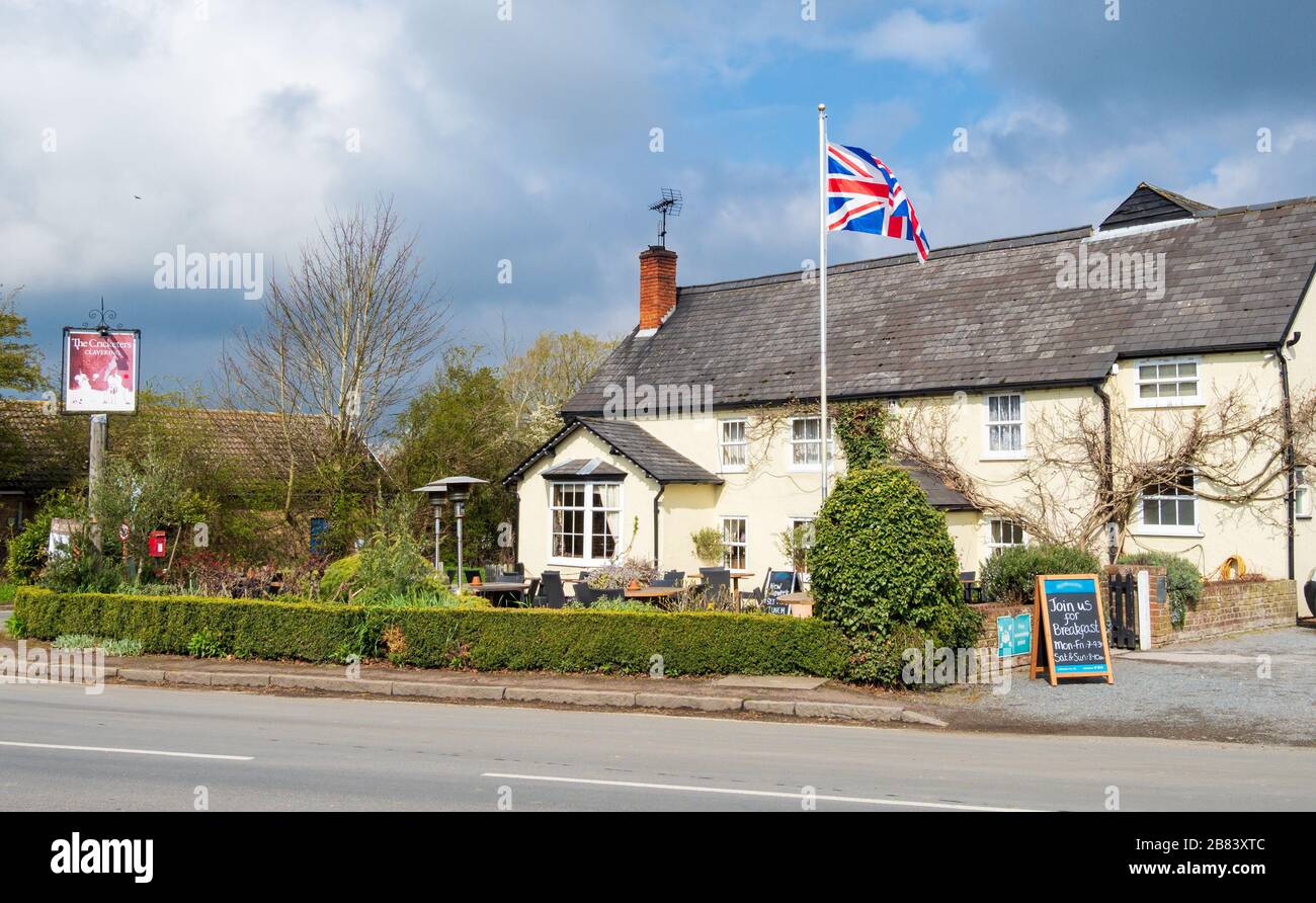 The Cricketers public House Clavering Banque D'Images
