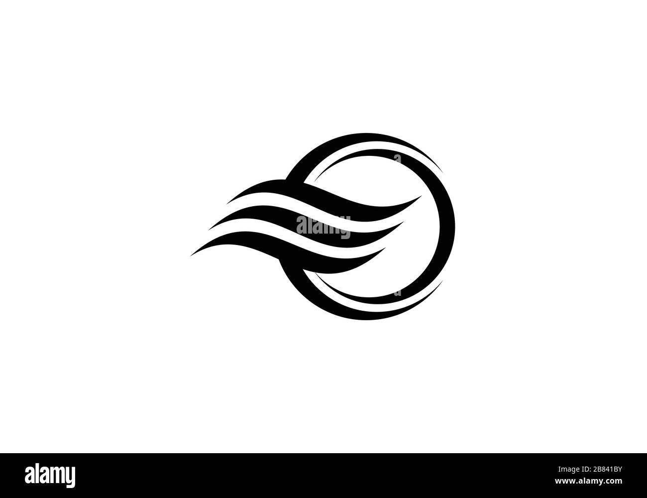 Symbole du logo du climatiseur, symbole chaud et froid noir et blanc. Illustration de Vecteur