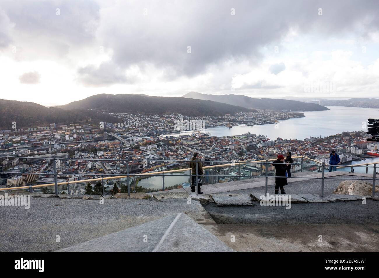 Bergen, Norvège. Banque D'Images