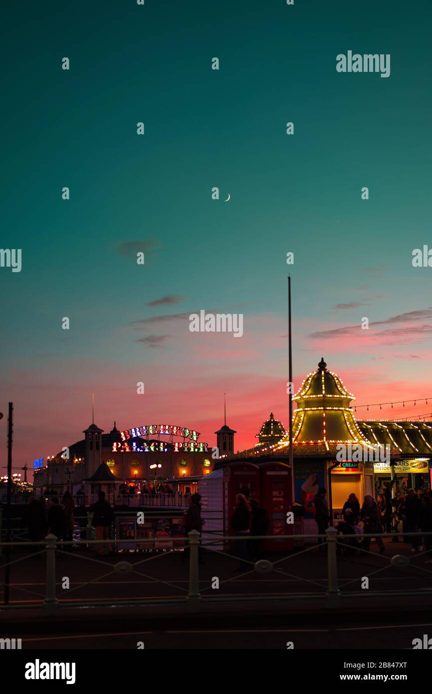 Brighton Palace Pier, Brighton, Angleterre, Royaume-Uni (2019) Banque D'Images