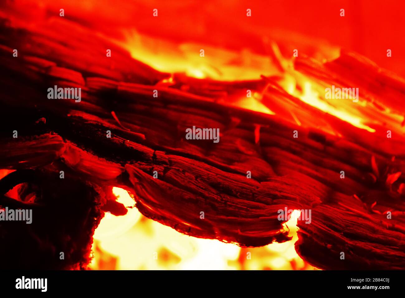 Crimson, des charbons de feu sur l'holocauste Banque D'Images