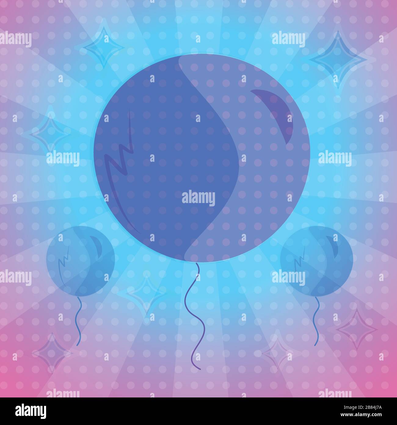 Fond les ballons Illustration de Vecteur