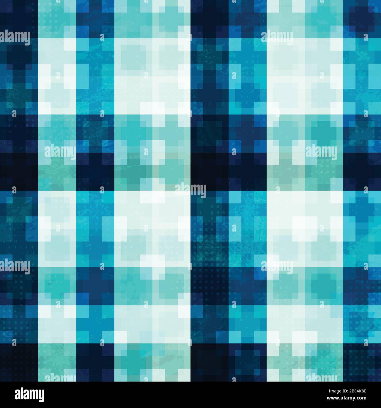 motif mosaïque bleu clair sans couture Illustration de Vecteur
