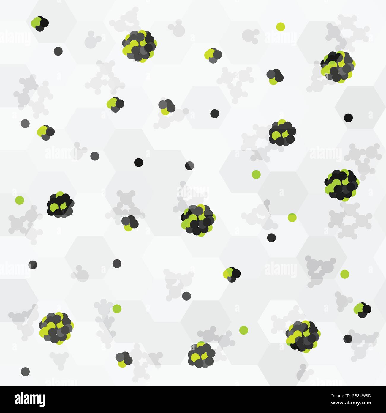 atome vert sans soudure Illustration de Vecteur