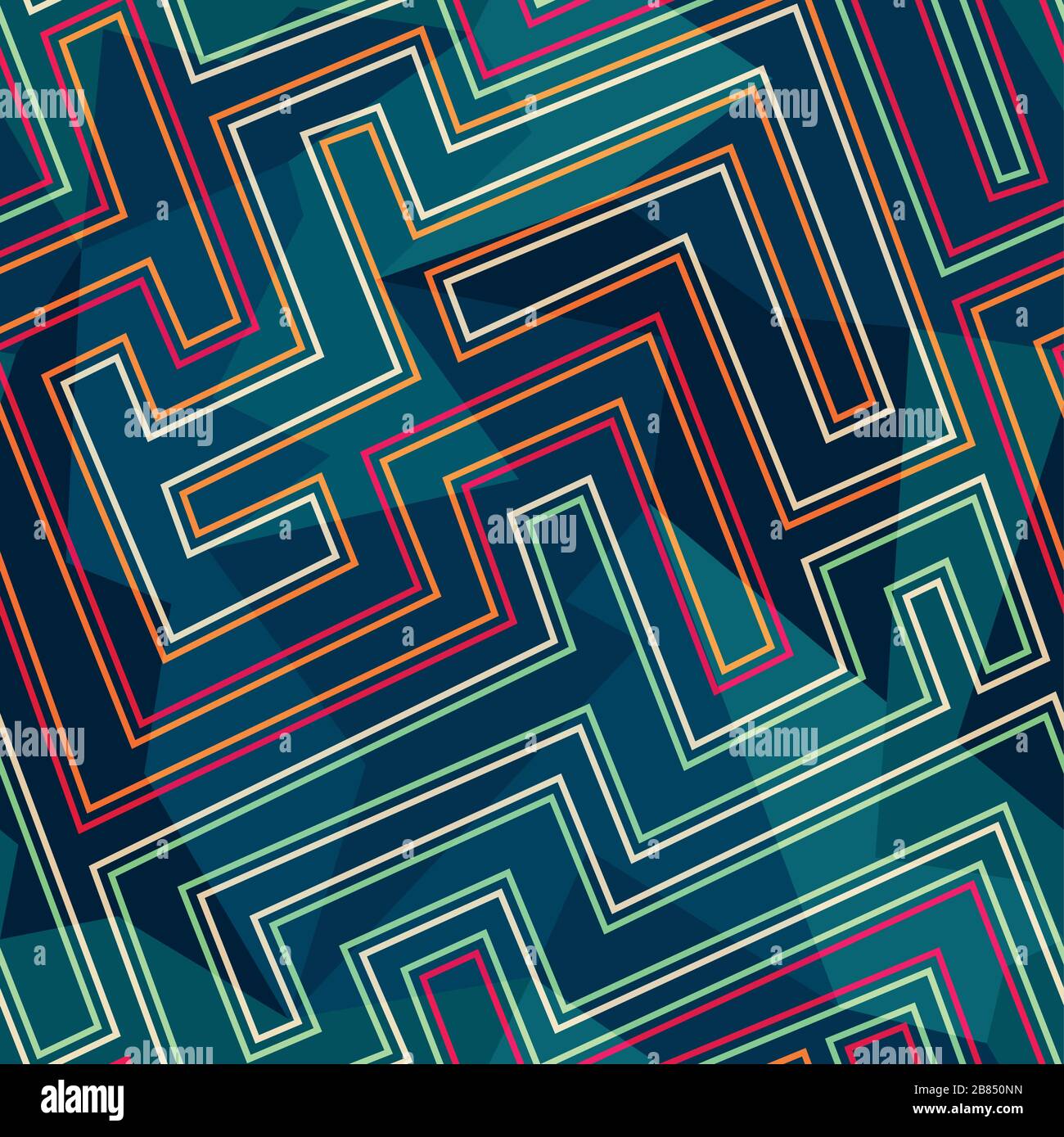 motif fluo sans coutures Illustration de Vecteur
