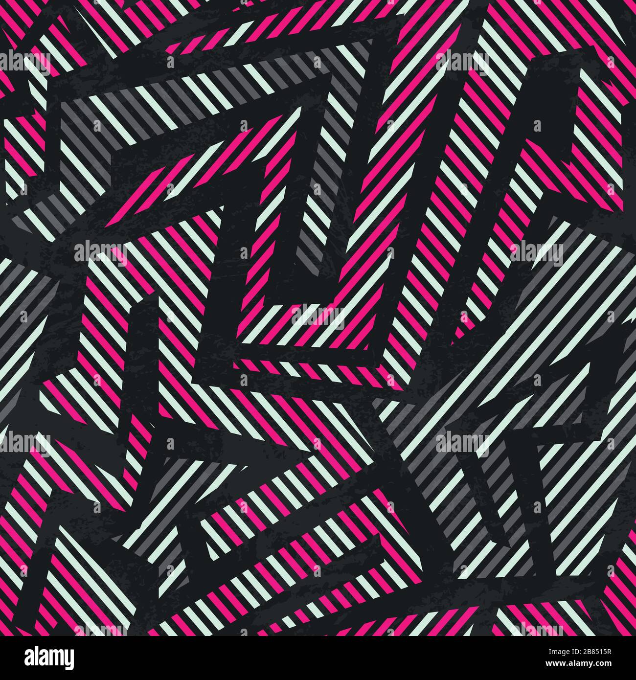 motif géométrique tribale rose sans couture Illustration de Vecteur