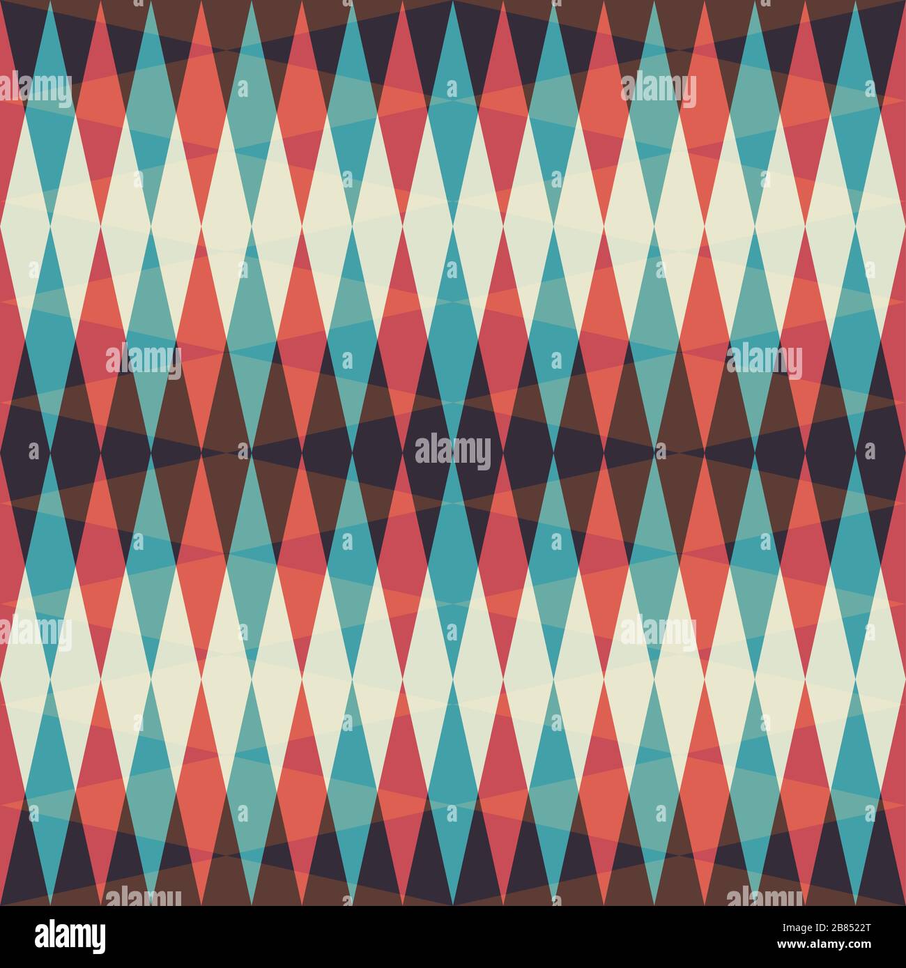 motif rhombus rétro sans couture Illustration de Vecteur