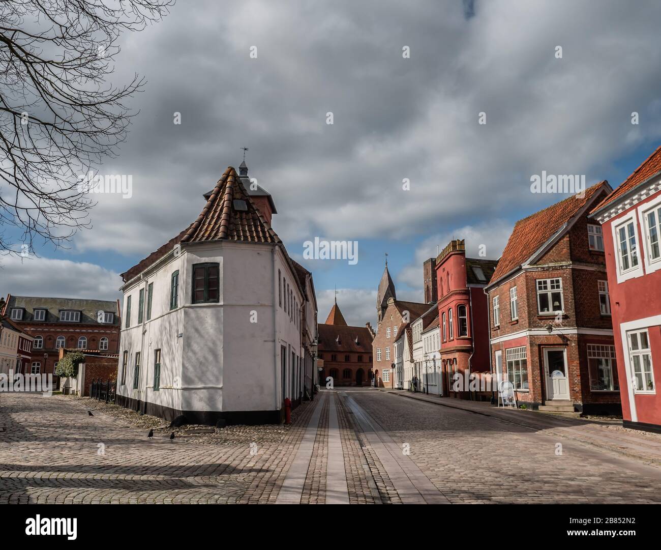 Place St Catharinae à Ribe, Esbjerg Danemark Banque D'Images