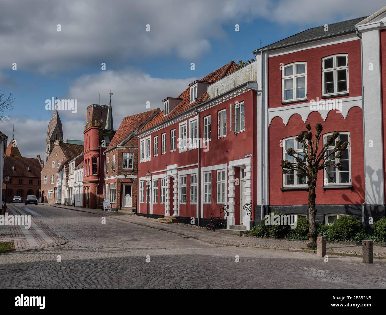 Place St Catharinae à Ribe, Esbjerg Danemark Banque D'Images