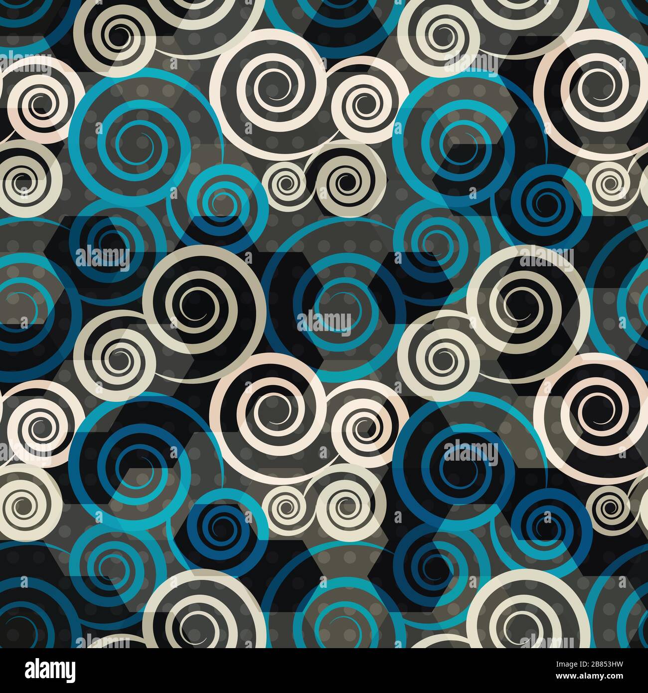 bleu spirale sans soudure Illustration de Vecteur